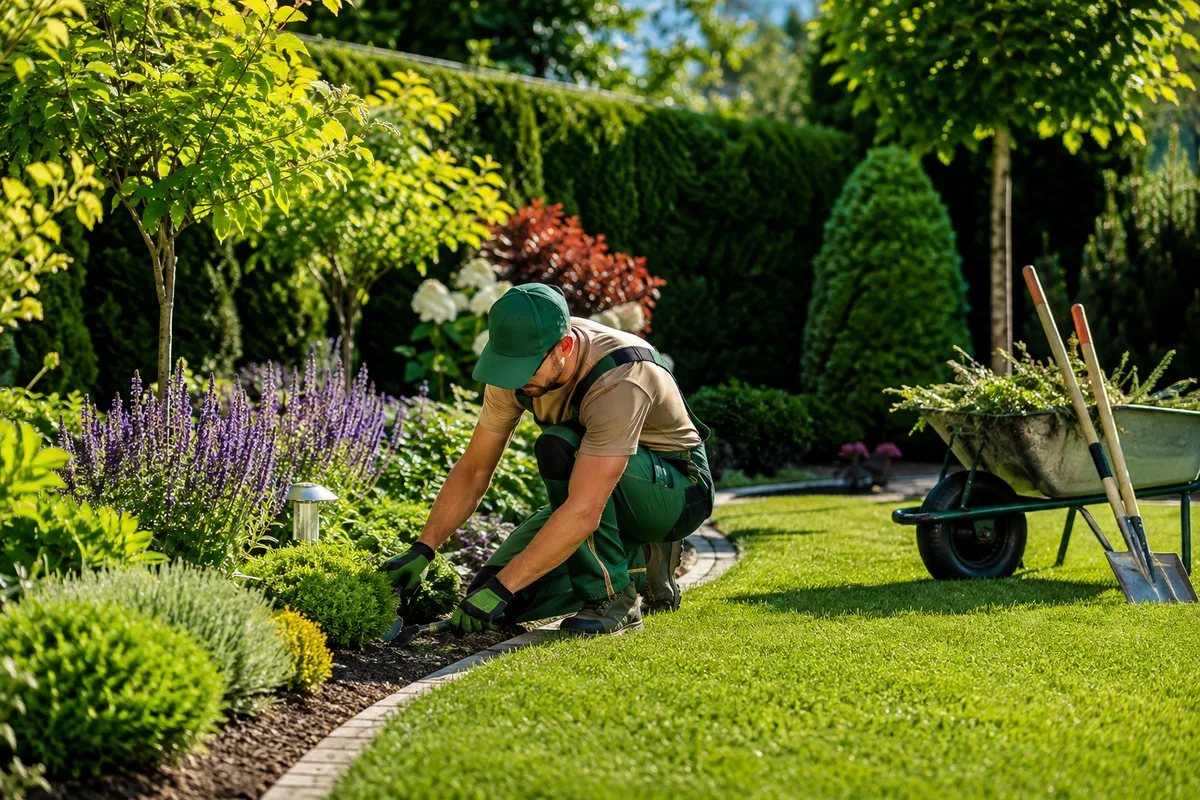 Entretien professionnel d'un jardin
